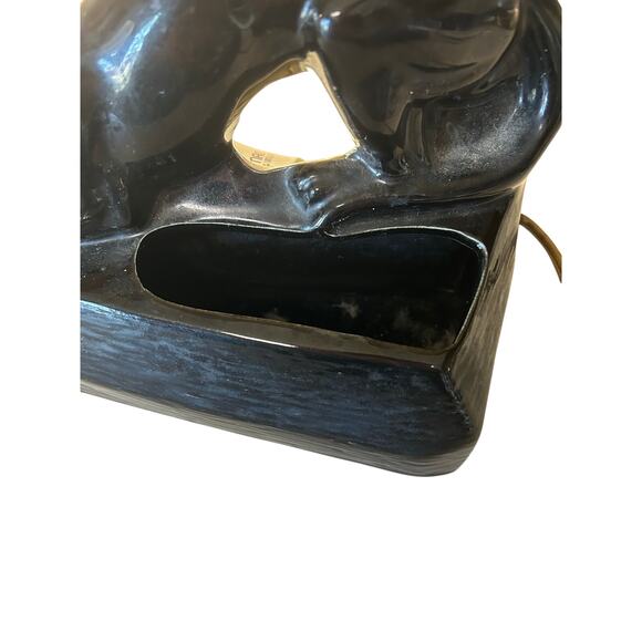 Vintage 1950's Crouching Black Panther Light 8" Long‎ x 7" tall - Picture 2 of 9